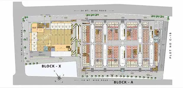 Gaur World Smartstreet Shops Floor Plan