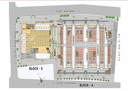 Gaur World Smarstreet Site Plan
